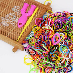 Diy toys rubber bands bracelet for kids or hair rubber loom bands refi –  Man Cherry