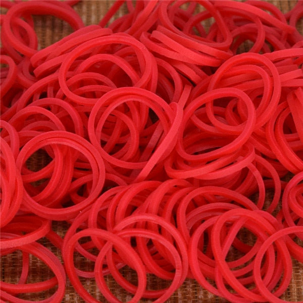 Diy toys rubber bands bracelet for kids or hair rubber loom bands refi –  Man Cherry